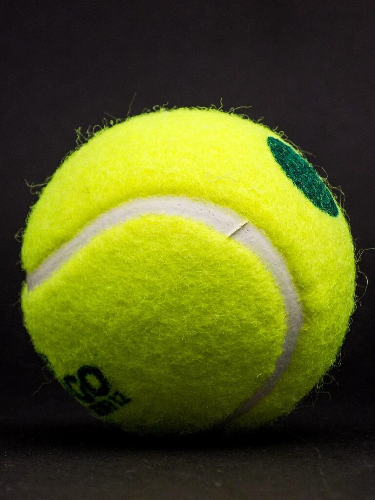 the ball, tennis, sport, yellow, equipment, games